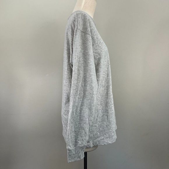 NWT BP Grey Crew Neck Strange But True Floral Long Sleeve Shirt (M) - Picture 3 of 7